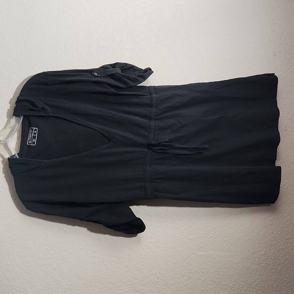 Magellan Outdoors Dress Womens Black 3/4 Sleeve Coverup Size Xl